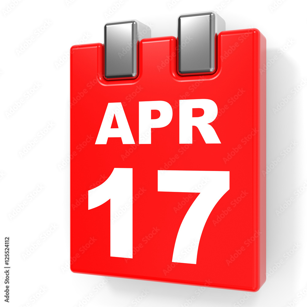 April 17 Calendar on white background Stock Illustration Adobe Stock April 17 Calendar on white background Stock Illustration Adobe Stock