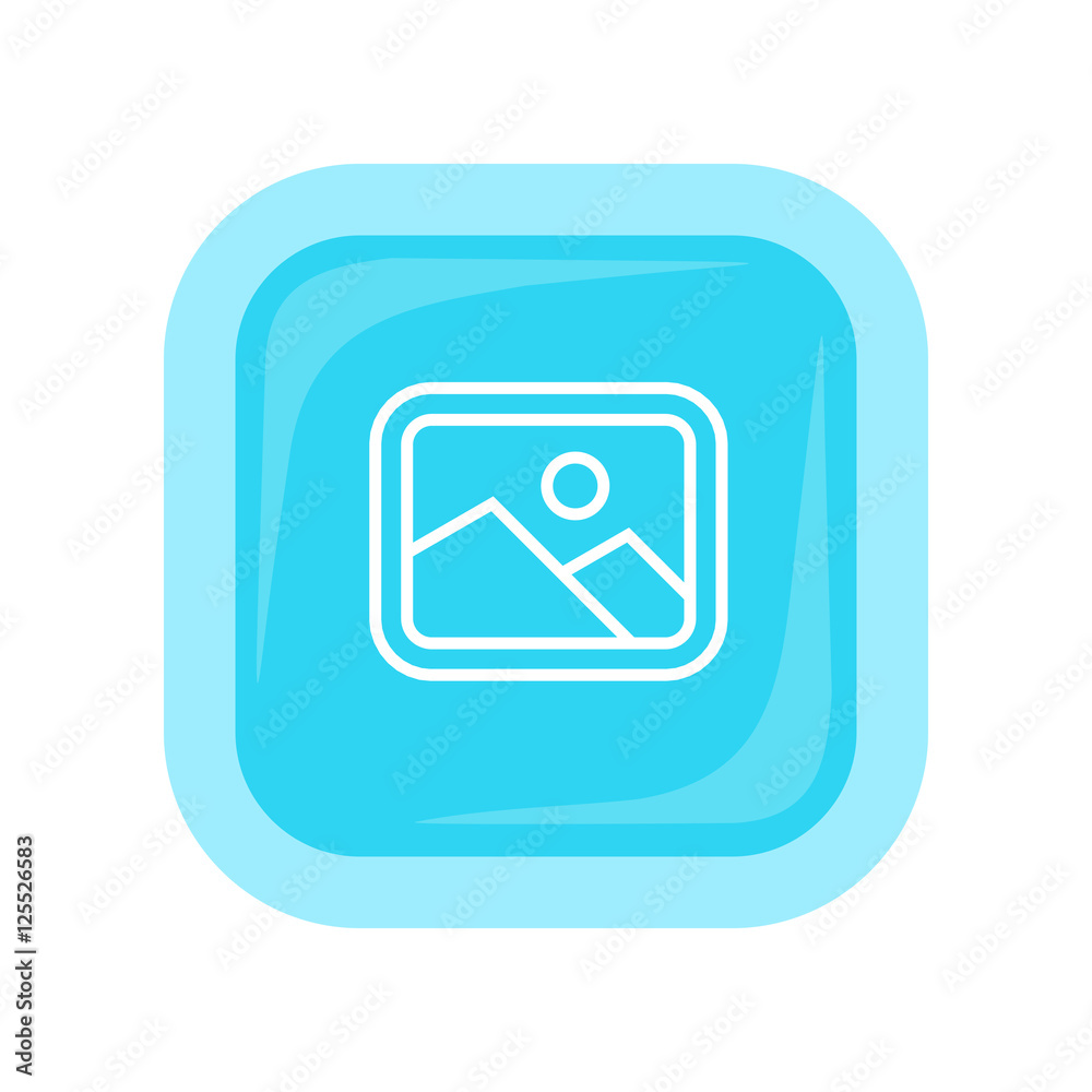 Landscape Vector Icon In Flat Style Design Landscape Vector Icon In Flat Style Design