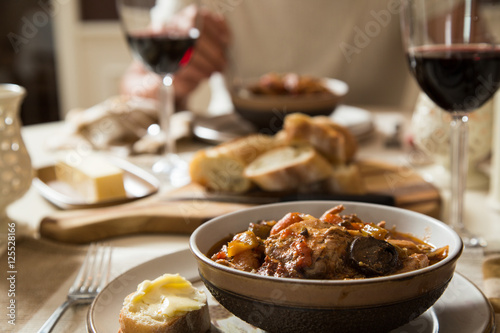 traditional cacciatore dinner for two