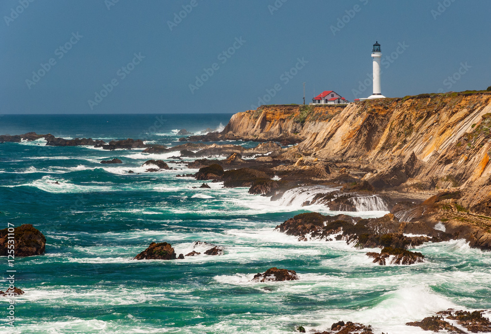 Point Arena Lighthouse on Northern California Coast