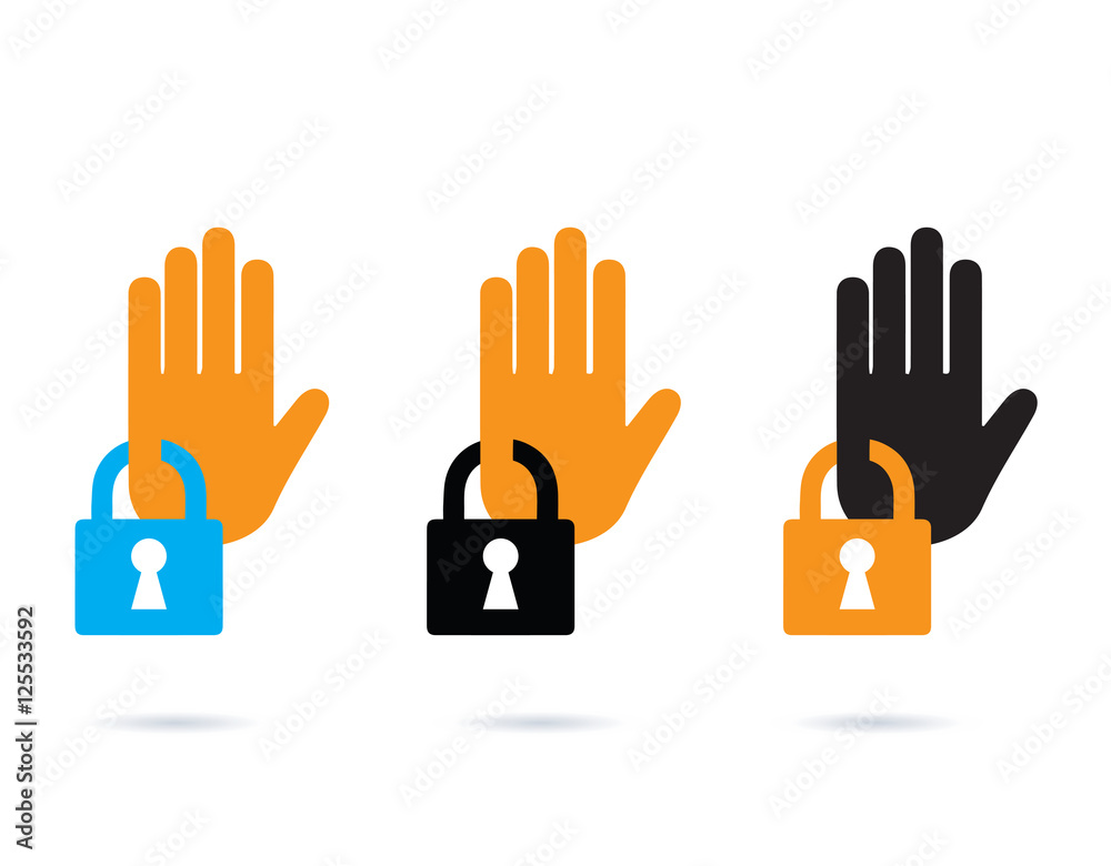 Fototapeta premium Security Icon set