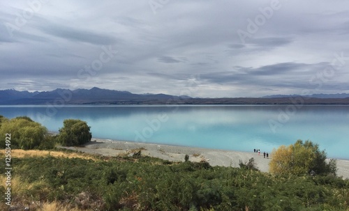 The colorful Lake Pukaki  New Zealand