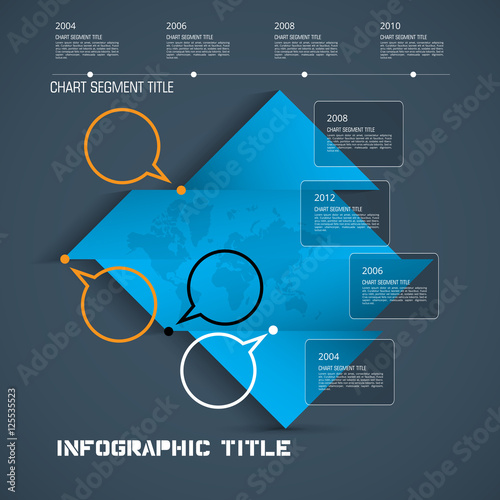 Timeline Infographic, Vector design template