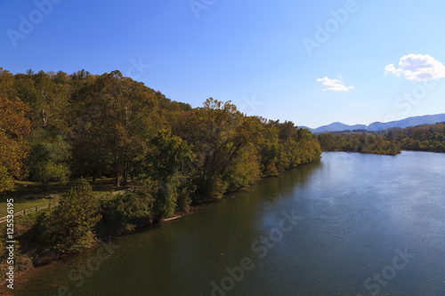 James River in Virginia in the Fall Season