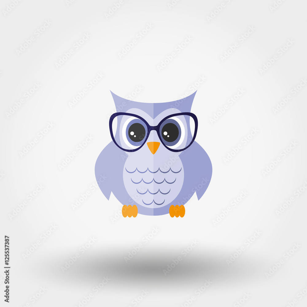 Owl with glasses Owl with glasses