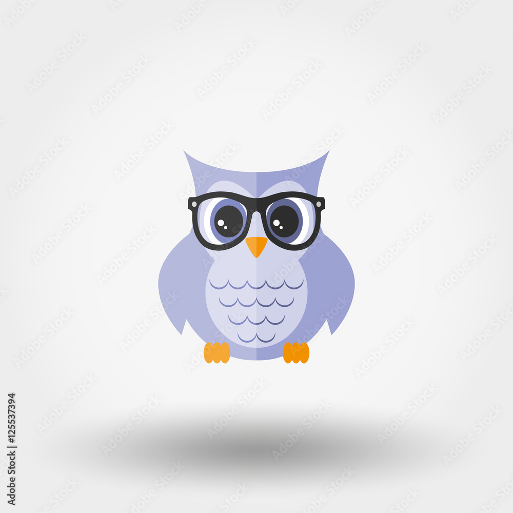 Owl with glasses Owl with glasses