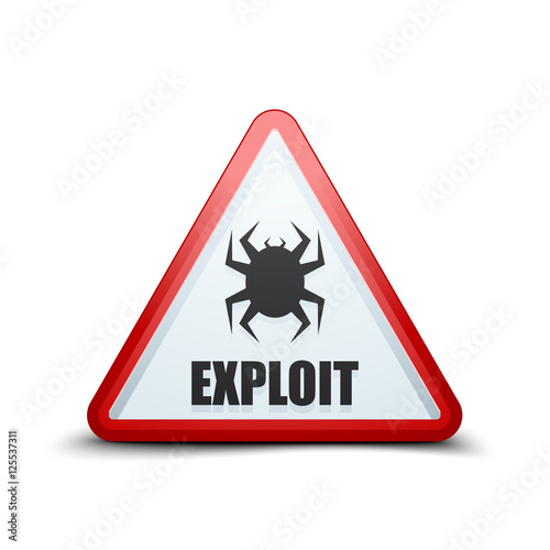 Exploit hazard sign illustration photo