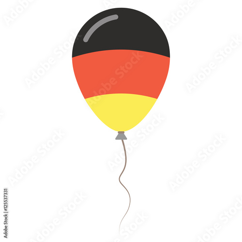Free Download Federal Republic of Germany national colors isolated balloon on white background. Independence day patriotic poster. Flat style National day vector illustration. - GFXLoad