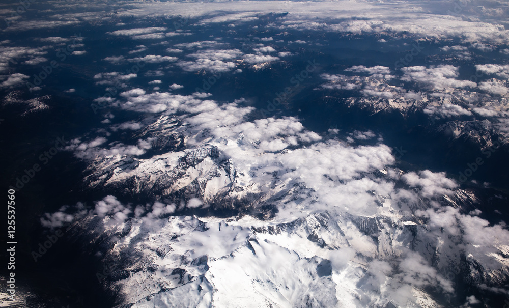 Alps snow-capped peaks