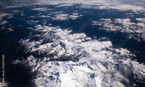 Alps snow-capped peaks