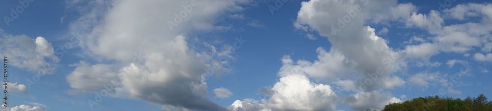 Obraz premium Clouds in the blue sky