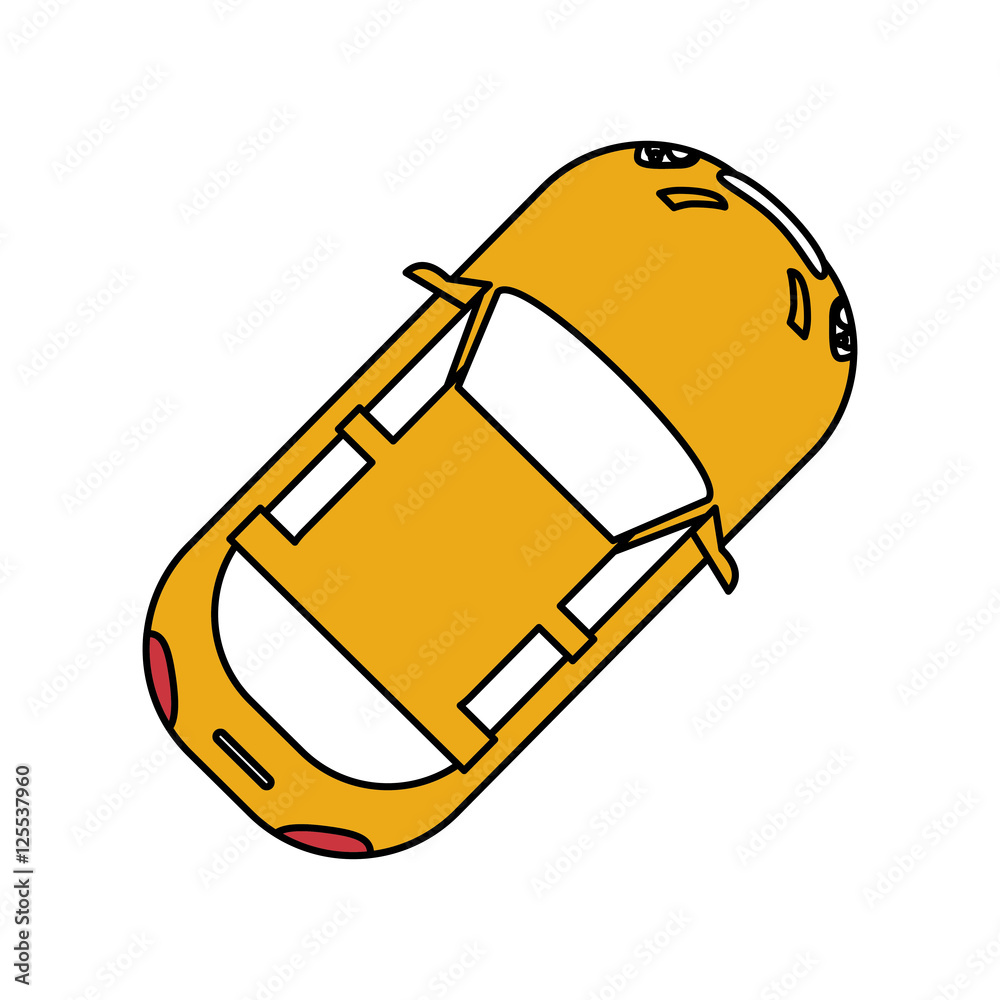 Fototapeta car vehicle icon. Automobile auto transportation and transport theme. Isolated design. Vector illustration