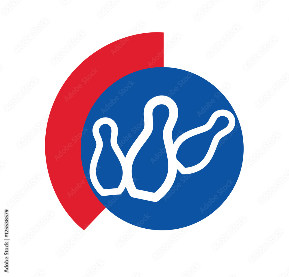 Fototapeta premium Bowling Logo Design