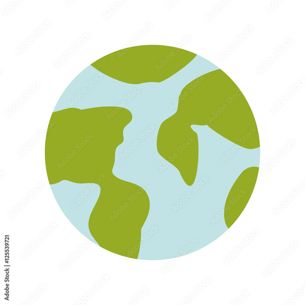 earth planet icon over white background. world globe. vector illustration earth planet icon over white background. world globe. vector illustration
