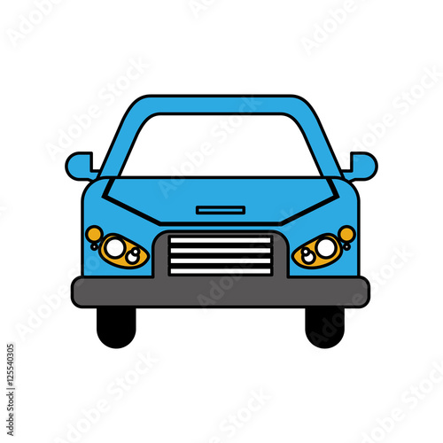 car vehicle icon. Automobile auto transportation and transport theme. Isolated design. Vector illustration