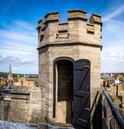 Tower roof fortification and stair door photo