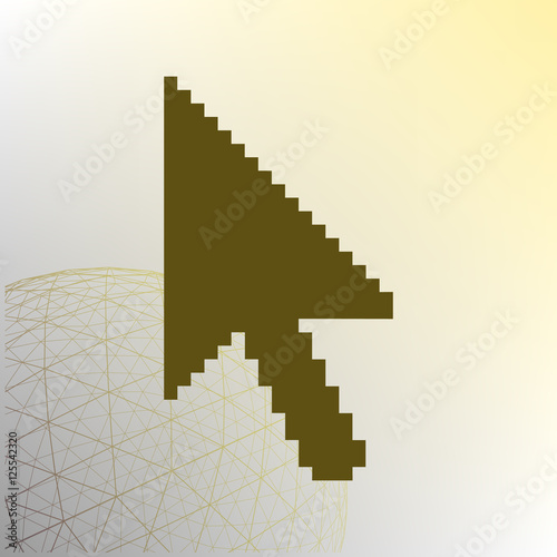 Vector arrow cursor icon