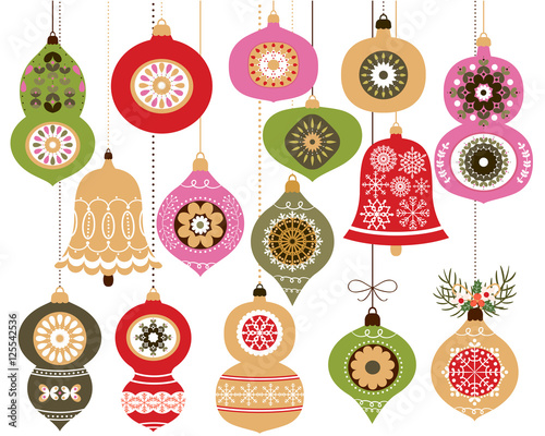 Christmas ornaments set, Christmas hanging decoration