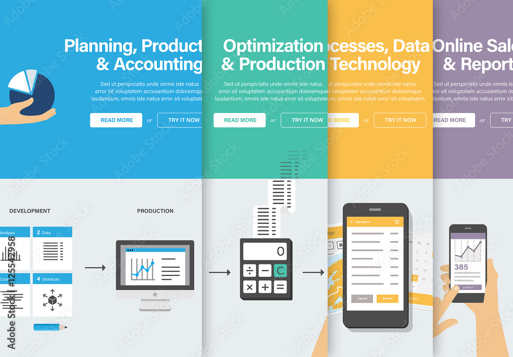 4  Slider Layouts for Business Sites Stock Template Adobe Stock