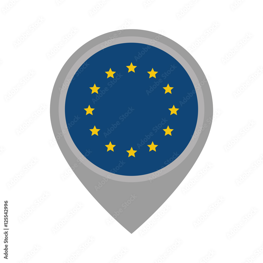 emblem of the European Union vector illustration design