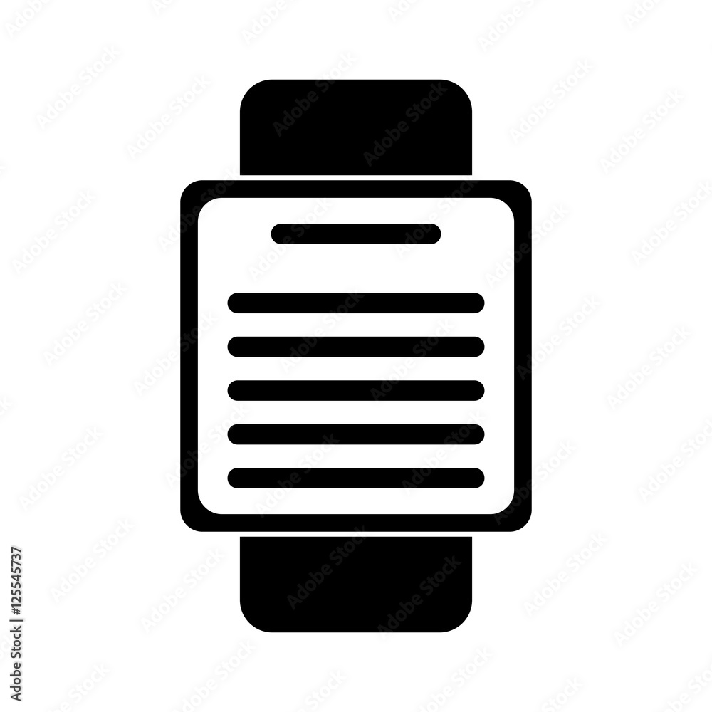 Smart watch icon. Device gadget technology and electronic theme. Isolated design. Vector illustration Smart watch icon. Device gadget technology and electronic theme. Isolated design. Vector illustration
