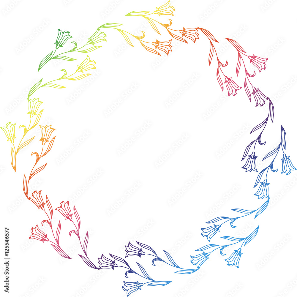 Obraz premium Decorative gradient frame with empty space for text or picture. 