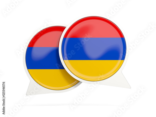 Free Download Flag of armenia, round chat icon - GFXLoad