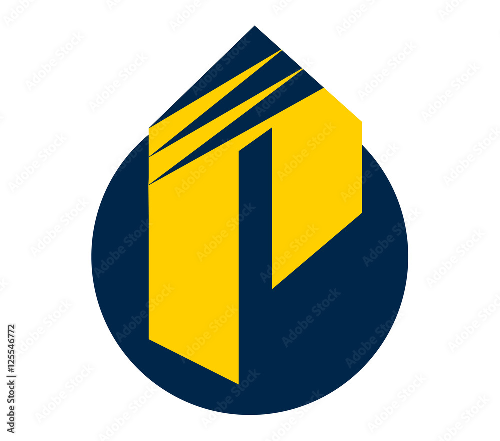 Fototapeta premium Mountain Logo for P