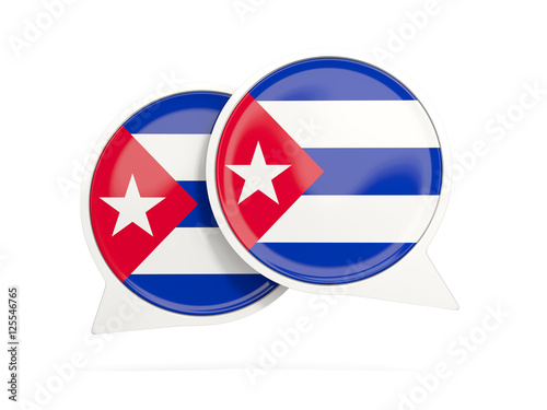 Free Download Flag of cuba, round chat icon - GFXLoad