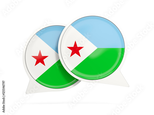 Free Download Flag of djibouti, round chat icon - GFXLoad