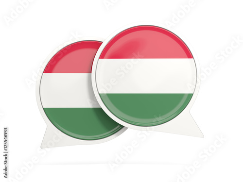 Free Download Flag of hungary, round chat icon - GFXLoad