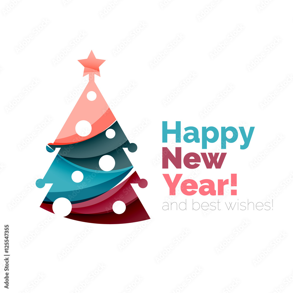 Christmas geometric banner, 2017 New Year Christmas geometric banner, 2017 New Year