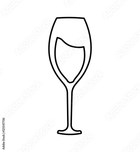 wine glass isolated icon vector illustration design