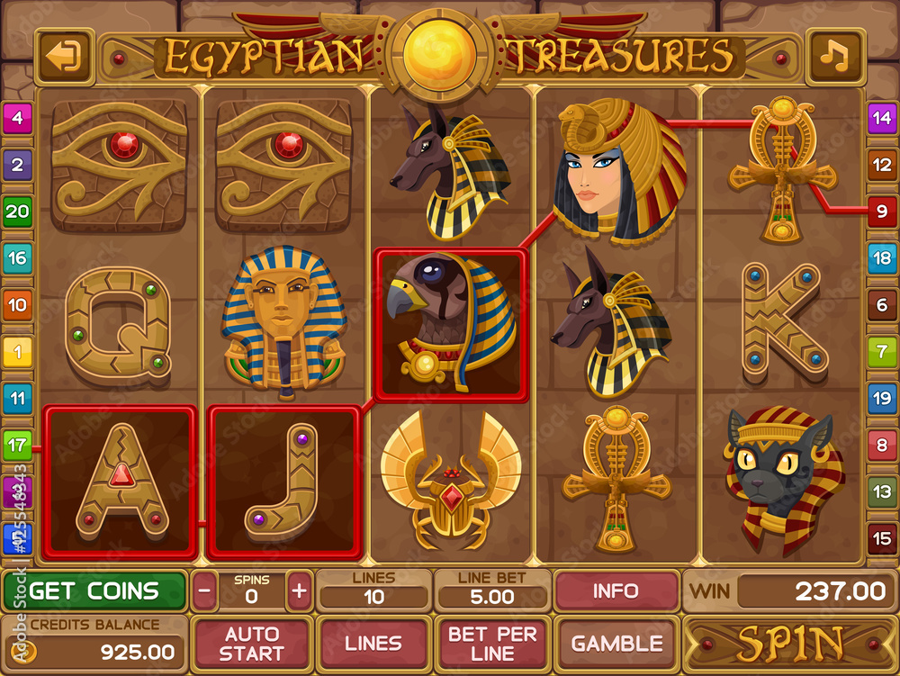 Egyptian slots game
