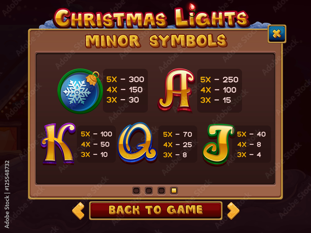 Info for slots game Info for slots game