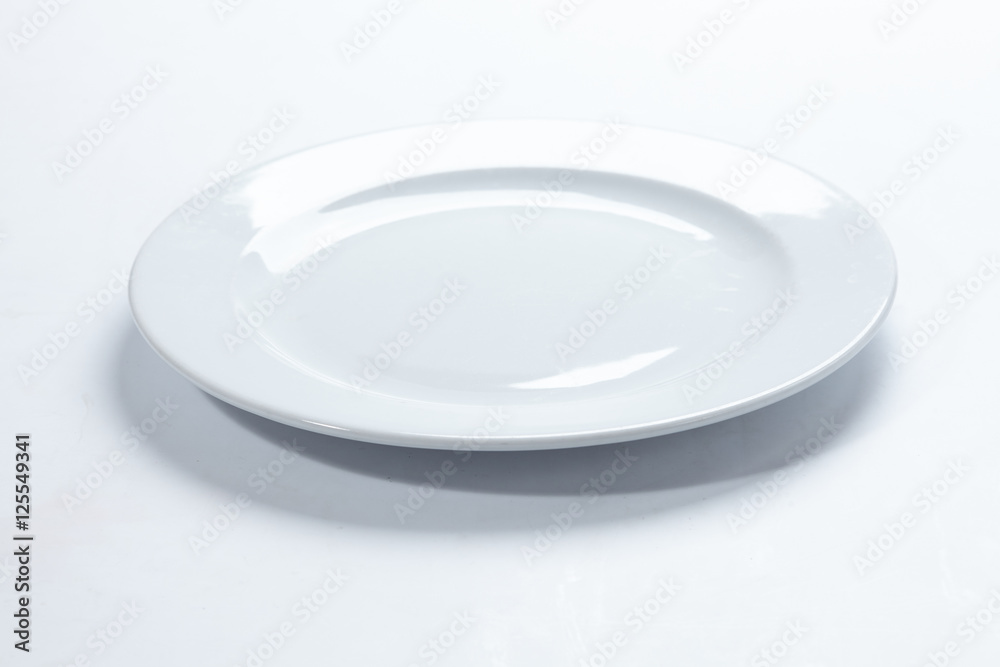 empty white plate empty white plate