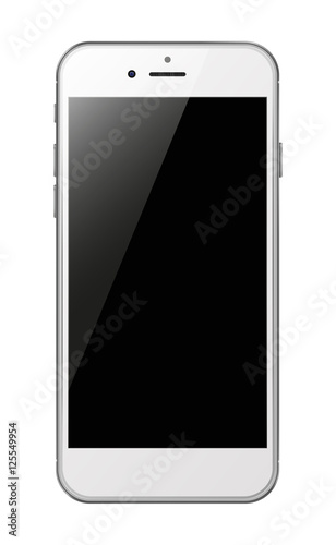 Smart phone isolated on white background.