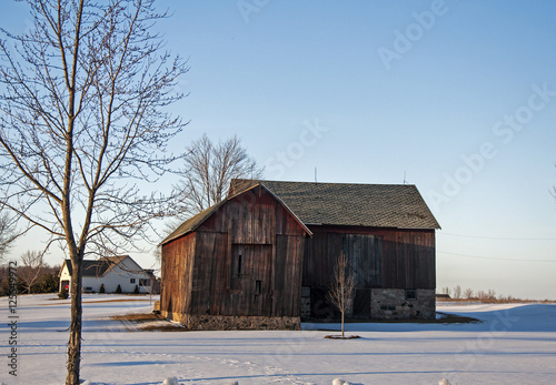 Old Barn in the Snow