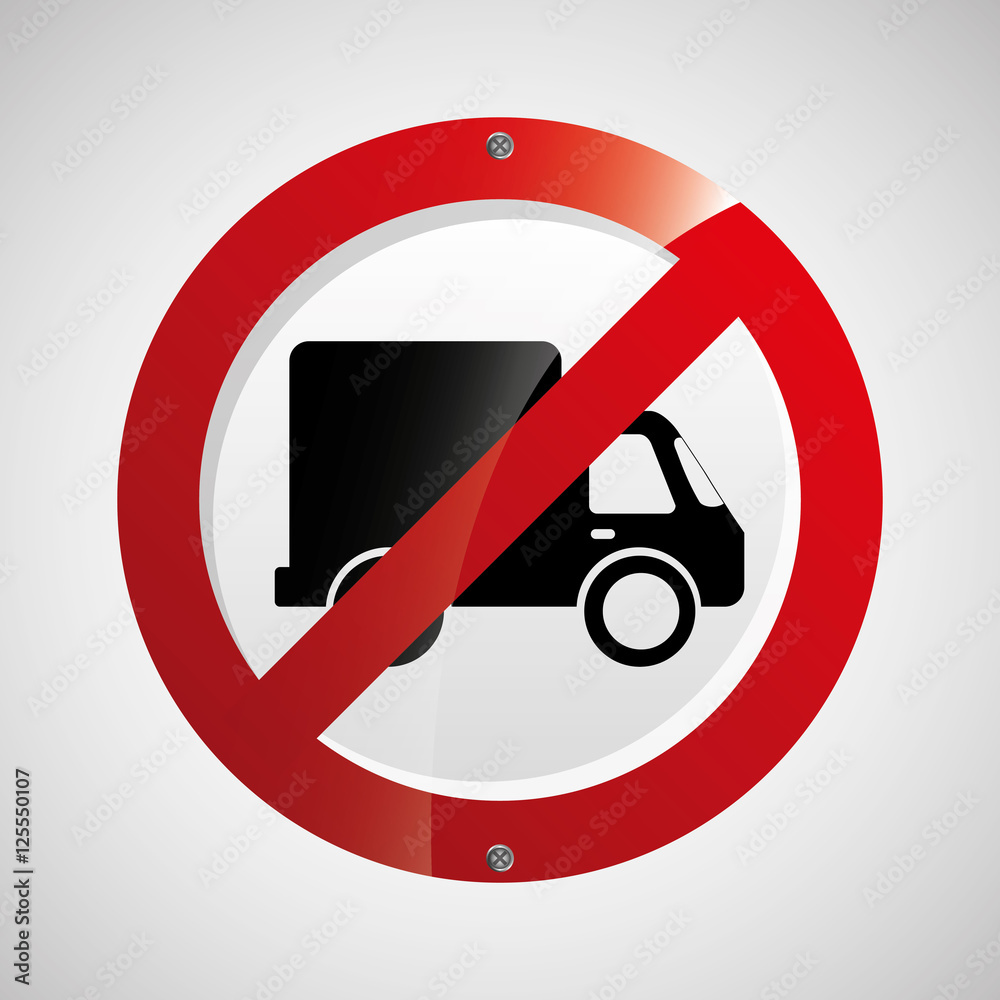 prohibited traffic sign round icon design vector illustration eps 10