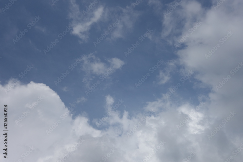 Clouds in the blue sky