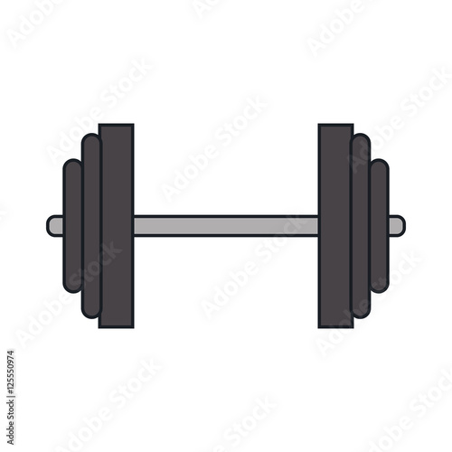 Weight icon. Fitness gym sport and bodybuilding theme. Isolated design. Vector illustration