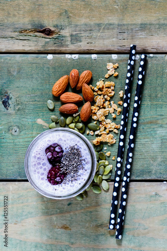 Healthy berry smoothie