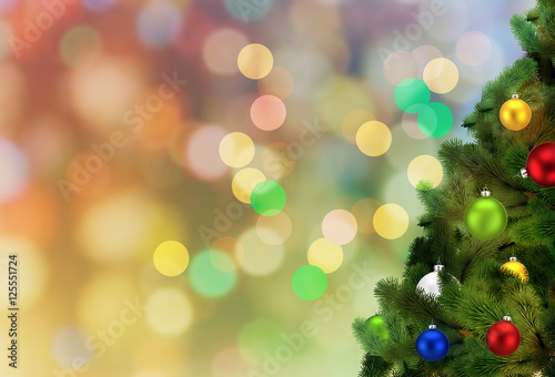 Blurred santacros on Christmas background.for Christmas background.