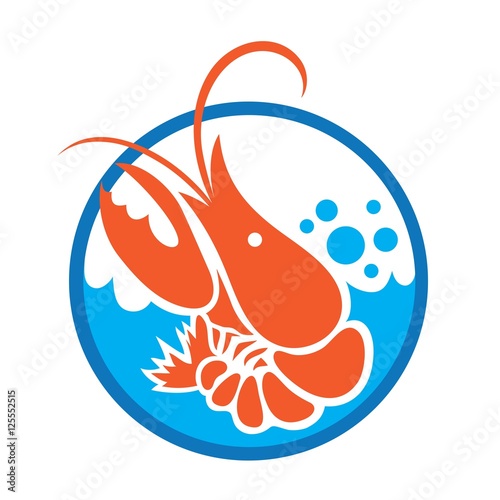 Lobster Sea Logo, illustration art vector design