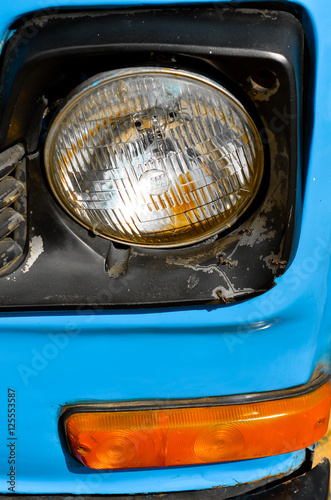 Close-up of details of vintage American Cars..