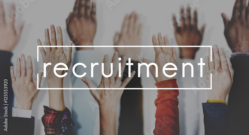 Recruitment Human Resources Employment Hiring Concept photo