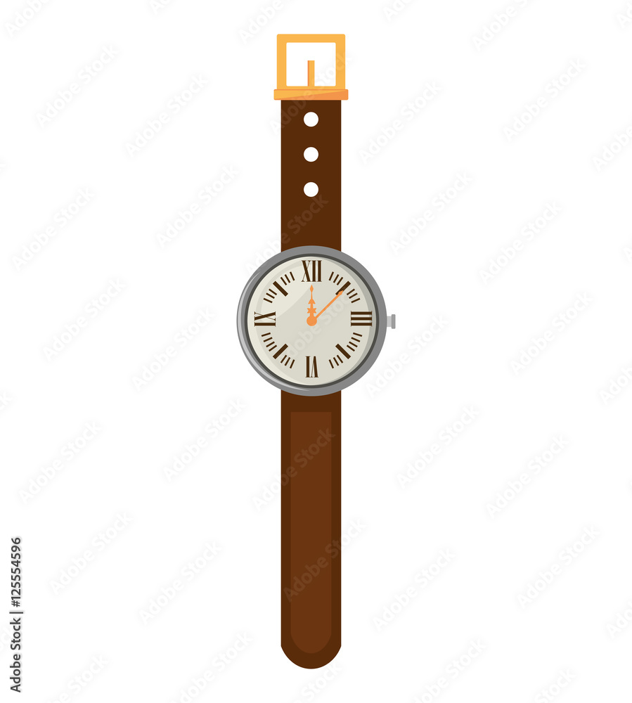 wristwatch clock isolated icon vector illustration design wristwatch clock isolated icon vector illustration design