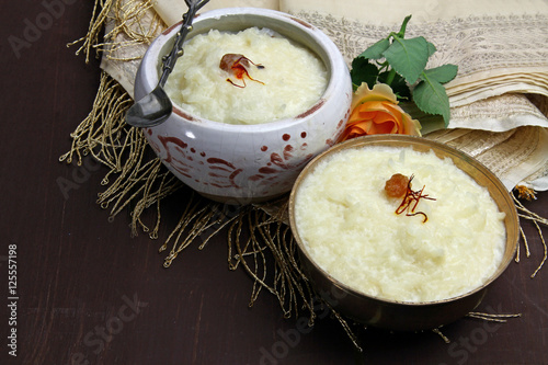 Photography Sweet Rice kheer or pudding