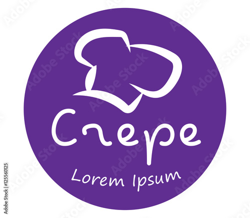Crepe Logo Design With Chef's Hat