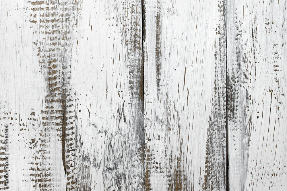 Obraz premium White painted wood background